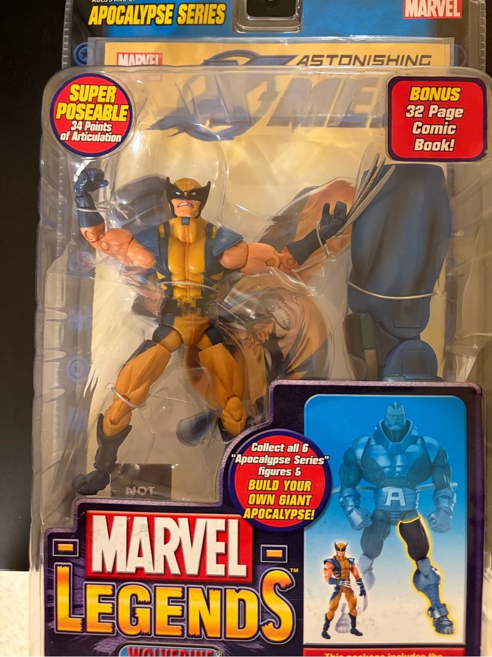 Marvel Wolverine Action Figure - Yellow, Blue, Black